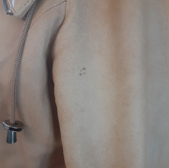 DANIER leather Camel Colour Coat- Women's Size Small - Picture 10 of 13